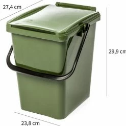 Kliko Afvalbak - 10 Liter - Groen - Met Deksel - GFT - Afval Scheiden - 30 Cm Hoog - 10 L 6 Kliko Afvalbak - 10 Liter - Groen - Met Deksel - GFT - Afval Scheiden - 30 Cm Hoog - 10 L -BISSELL-Winkel 550x543 7
