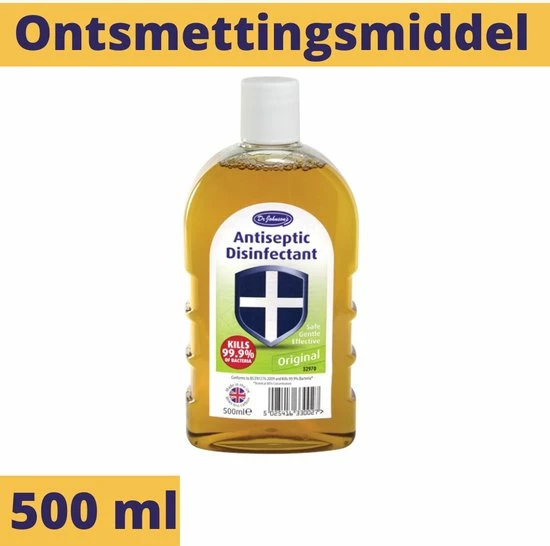 Dr.Johnson's Dr Johnson's Ontsmettingsmiddel - 500ml - Dettol Ontsmettingsmiddel Alternatief - Dettol Antiseptische Vloeistof - Dettol Ontsmetting Alternatief 3 Dr.Johnson's Dr Johnson's Ontsmettingsmiddel - 500ml - Dettol Ontsmettingsmiddel Alternatief - Dettol Antiseptische Vloeistof - Dettol Ontsmetting Alternatief