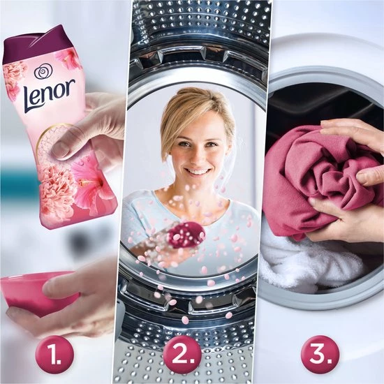 Lenor Pioenroos En Hibiscus Parels - In-Wash Geurbooster - Voordeelverpakking 6 X 15 Wasbeurten 4 Lenor Pioenroos En Hibiscus Parels - In-Wash Geurbooster - Voordeelverpakking 6 X 15 Wasbeurten - Afbeelding 2