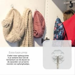 Livono Zelfklevende Ophanghaken- 8 Stuks Zelfklevende Transparant Haakjes - Haken - Badkamer Accessoires - Hanger - Handdoek Haakjes - Zelfklevend - Ophangsysteem - Keuken - Haakjes Ophang 16 Livono Zelfklevende Ophanghaken- 8 Stuks Zelfklevende Transparant Haakjes - Haken - Badkamer Accessoires - Hanger - Handdoek Haakjes - Zelfklevend - Ophangsysteem - Keuken - Haakjes Ophang -BISSELL-Winkel 550x550 10