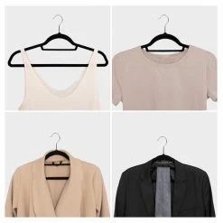 LifeGoods Kledinghangers - 50 Stuks - Broeklat - Velvet - Lichtbruin -BISSELL-Winkel 550x550 100