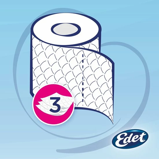 Edet Comfort Toiletpapier - 3-laags - 24 Rollen 5 Edet Comfort Toiletpapier - 3-laags - 24 Rollen - Afbeelding 3