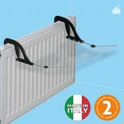 UITKLAPBAAR BALKONDROOGREK Noah – Geschikt Voor Balustrades En Radiatoren/ Verwarmingen – 8 Meter Drooglengte - Uit Te Breiden Dankzij Het Uitklapbare Rooster - Compact Op Te Bergen - LaundrySpecialist® -BISSELL-Winkel 550x550 1021