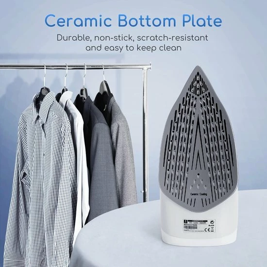 Aigostar Smooth 31RSN - Stoomstrijkijzer - 2400W - Blauw/Wit 10 Aigostar Smooth 31RSN - Stoomstrijkijzer - 2400W - Blauw/Wit - Afbeelding 8