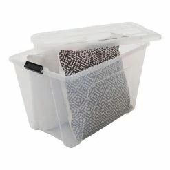 IRIS OHYAMA IRIS Topbox Opbergbox - 60L - 4 Stuks - Transparant/Zwart -BISSELL-Winkel 550x550 1029