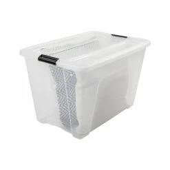IRIS OHYAMA IRIS Topbox Opbergbox - 60L - 4 Stuks - Transparant/Zwart -BISSELL-Winkel 550x550 1030