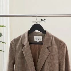 ACAZA 20 Stuks Massief Houten Kledinghangers, Esdoorn Hout, Glad Oppervlak, Kleerhanger Met Inkeping En Broeklat, Dames/Heren/Volwassenen, Zwart -BISSELL-Winkel 550x550 1088