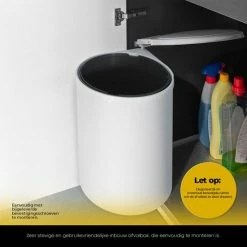 Eleganca Afvalbak 13L - Uittrekbare Prullenbak - Inbouw Afvalemmer - Wit - B28.5xD28.5xH34cm -BISSELL-Winkel 550x550 1095