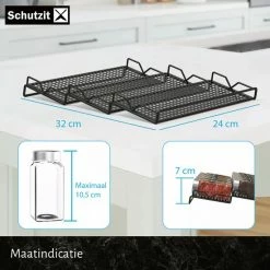Schutzit - Kruidenrek Lade - Metaal - Zwart - 3 Lagen - Kruiden Organizer Liggend Ladeinzet 19 Schutzit - Kruidenrek Lade - Metaal - Zwart - 3 Lagen - Kruiden Organizer Liggend Ladeinzet -BISSELL-Winkel 550x550 1100