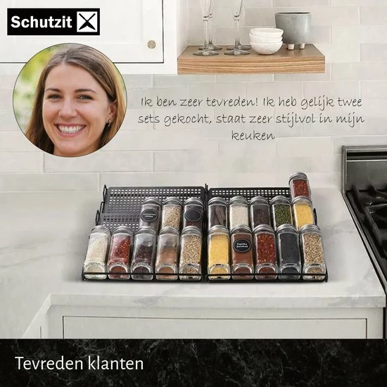 Schutzit - Kruidenrek Lade - Metaal - Zwart - 3 Lagen - Kruiden Organizer Liggend Ladeinzet 12 Schutzit - Kruidenrek Lade - Metaal - Zwart - 3 Lagen - Kruiden Organizer Liggend Ladeinzet - Afbeelding 10