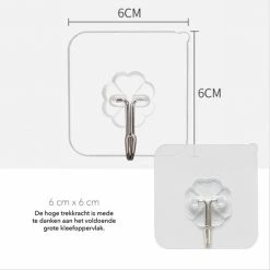 Livono Zelfklevende Ophanghaken- 8 Stuks Zelfklevende Transparant Haakjes - Haken - Badkamer Accessoires - Hanger - Handdoek Haakjes - Zelfklevend - Ophangsysteem - Keuken - Haakjes Ophang 20 Livono Zelfklevende Ophanghaken- 8 Stuks Zelfklevende Transparant Haakjes - Haken - Badkamer Accessoires - Hanger - Handdoek Haakjes - Zelfklevend - Ophangsysteem - Keuken - Haakjes Ophang -BISSELL-Winkel 550x550 13