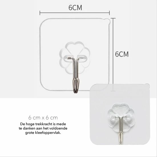 Livono Zelfklevende Ophanghaken- 8 Stuks Zelfklevende Transparant Haakjes - Haken - Badkamer Accessoires - Hanger - Handdoek Haakjes - Zelfklevend - Ophangsysteem - Keuken - Haakjes Ophang 10 Livono Zelfklevende Ophanghaken- 8 Stuks Zelfklevende Transparant Haakjes - Haken - Badkamer Accessoires - Hanger - Handdoek Haakjes - Zelfklevend - Ophangsysteem - Keuken - Haakjes Ophang - Afbeelding 8