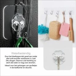 Livono Zelfklevende Ophanghaken- 8 Stuks Zelfklevende Transparant Haakjes - Haken - Badkamer Accessoires - Hanger - Handdoek Haakjes - Zelfklevend - Ophangsysteem - Keuken - Haakjes Ophang 22 Livono Zelfklevende Ophanghaken- 8 Stuks Zelfklevende Transparant Haakjes - Haken - Badkamer Accessoires - Hanger - Handdoek Haakjes - Zelfklevend - Ophangsysteem - Keuken - Haakjes Ophang -BISSELL-Winkel 550x550 14
