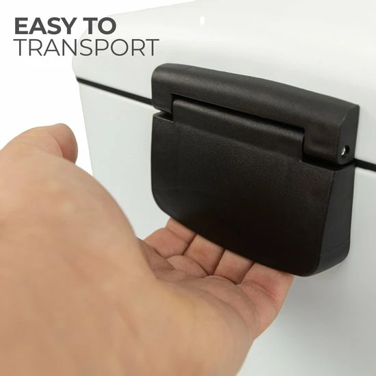 MaxxHome Pedaalemmer Retro - Prullenbak - 30L - Metaal - Mat - Geruisloos - 62cm - Wit 11 MaxxHome Pedaalemmer Retro - Prullenbak - 30L - Metaal - Mat - Geruisloos - 62cm - Wit - Afbeelding 9