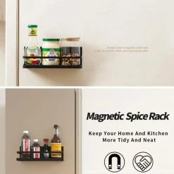 Faseras 2x Magnetische Kruidenrek Voor Koelkast - Koelkast Rek - Keukenorganizer - Keukenrek - Zwart -BISSELL-Winkel 550x550 193