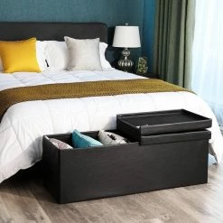 Hoppa! Zitbank Met Deksel 120 L - Zwart - MDF - 110 X 38 X 38 Cm -BISSELL-Winkel 550x550 210