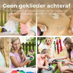 ToyCreative Tie Dye Kit Met 10 Kleuren - Extra Groot 120 Ml - Textielverf Set – Compleet Met Elastiek & Handschoenen - Inclusief 5 Navul Verfzakjes – Geschikt Voor Alle Kleding -BISSELL-Winkel 550x550 213