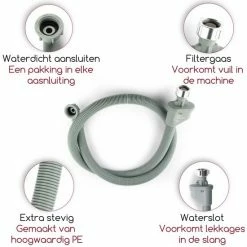 Fyveli Wasmachine Slang - 4 Meter - Aanvoerslang Met Waterslot En Roosterfilter - 3/4" Universeel -BISSELL-Winkel 550x550 230