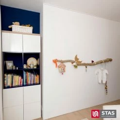 STAS Picture Hanging Systems STAS Schilderijrail - Ophangsysteem Schilderijen / Fotolijsten / Poster - Ophangrails - Zonder Boren - Ophanghaak - Ophangrek - Schilderijrail - Minirail - Wit -150 Cm - Complete Kit -BISSELL-Winkel 550x550 242