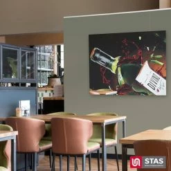 STAS Picture Hanging Systems STAS Schilderijrail - Ophangsysteem Schilderijen / Fotolijsten / Poster - Ophangrails - Zonder Boren - Ophanghaak - Ophangrek - Schilderijrail - Minirail - Wit -150 Cm - Complete Kit -BISSELL-Winkel 550x550 246