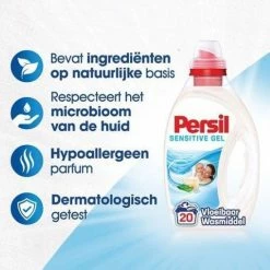 Persil Gel Sensitive - Vloeibaar Wasmiddel - Gevoelige Huid En Baby - Voordeelverpakking - 3 X 20 Wasbeurten -BISSELL-Winkel 550x550 275
