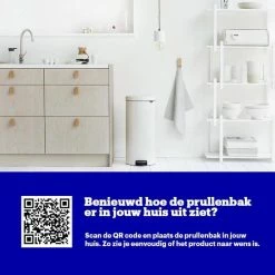 Brabantia NewIcon Prullenbak - 30 L - White -BISSELL-Winkel 550x550 298