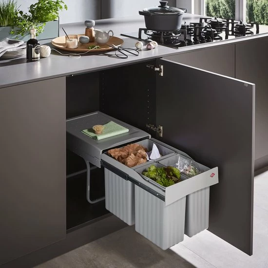 Wesco Inbouw Afvalbak 1 X 16 Liter, 2 X 7,5 Liter 4 Wesco Inbouw Afvalbak 1 X 16 Liter, 2 X 7,5 Liter - Afbeelding 2