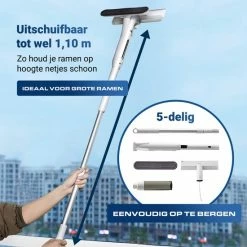 Techweise 4-in-1 Raamwisser Met Telescoopsteel En Spray-functie - 110cm - Ramenwasser - Ramenwisser -BISSELL-Winkel 550x550 447