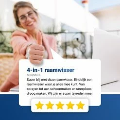 Techweise 4-in-1 Raamwisser Met Telescoopsteel En Spray-functie - 110cm - Ramenwasser - Ramenwisser -BISSELL-Winkel 550x550 450