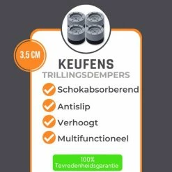 Keufens Trillingsdempers Wasmachine | 4 Stuks | 3,5 Cm | Wasmachine Verhoger | Geluidsdempers Droger | Schokdempers Wasmachine | Anti-slip | Anti Vibratie Pads | Multifunctioneel | Vibratiedempers 11 Keufens Trillingsdempers Wasmachine | 4 Stuks | 3,5 Cm | Wasmachine Verhoger | Geluidsdempers Droger | Schokdempers Wasmachine | Anti-slip | Anti Vibratie Pads | Multifunctioneel | Vibratiedempers -BISSELL-Winkel 550x550 490