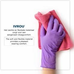 IVROU® Nitril Handschoenen - 100 Stuks Wegwerp Handschoenen - Poeder Vrij, Latex Vrij - Maat: M - Violet Blauw -BISSELL-Winkel 550x550 519