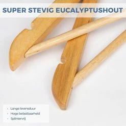 LifeGoods Kledinghangers - 30 Stuks - Broeklat - Hout - Lichtbruin -BISSELL-Winkel 550x550 547