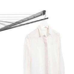 Brabantia Lift-O-Matic Droogmolen Met Metalen Grondanker, Beschermhoes, Wasknijpertasje En Wasknijpers - 50 M - Anthracite -BISSELL-Winkel 550x550 58