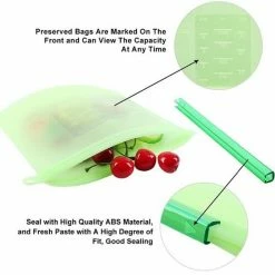 Merkloos Vershoudzakken Food Savers - Diepvrieszakken Vrieszakken Invrieszakken - Duurzaam Voedsel Bewaren - Siliconen - Herbruikbaar - Bewaarzakken - Lekvrij - BPA Vrij - Foodsavers - Fresh Bags - 3+1 Gratis -BISSELL-Winkel 550x550 594