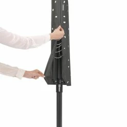Brabantia Lift-O-Matic Droogmolen Met Metalen Grondanker, Beschermhoes, Wasknijpertasje En Wasknijpers - 50 M - Anthracite -BISSELL-Winkel 550x550 60