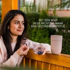 Coninx Yoghurtbeker To Go - Muesli Beker To Go - Lunchbeker - Mueslibeker 640ml (450ml+190ml) - Bruin -BISSELL-Winkel 550x550 605