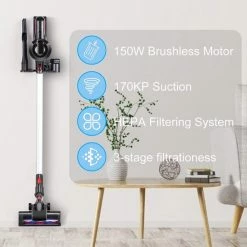 Merkloos Accu-stofzuiger D1X - 4-in-1 Steelstofzuiger En Kruimeldief - Draadloze Stofzuiger - 160W - 2 Kracht Standen - Snoerloos - Zakloos - Oplaadbaar - Inclusief Wand Bevestiging -BISSELL-Winkel 550x550 64