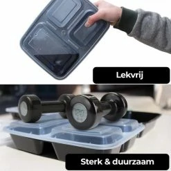 Vershoudbakjes.nl Meal Prep Bakjes Vershouddoos - 10 Stuks - Met 2 Compartimenten - Herbruikbaar -BISSELL-Winkel 550x550 666