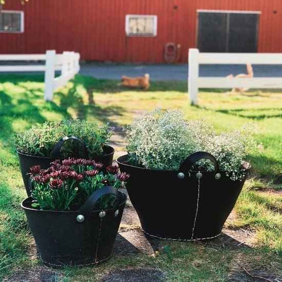 Tade Tadé Grand Cabas - Grote Rubberen Mand - Duurzame Opbergmand - Houtmand D50 X H 29cm 4 Tade Tadé Grand Cabas - Grote Rubberen Mand - Duurzame Opbergmand - Houtmand D50 X H 29cm - Afbeelding 2