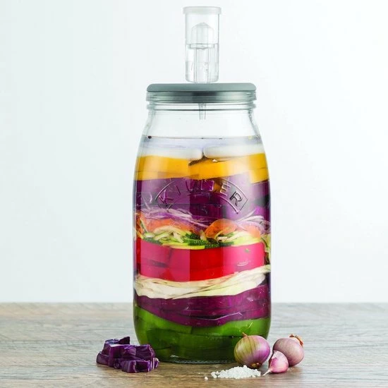 Kilner - Weckpot - Set Om Te Fermenteren - 3L 6 Kilner - Weckpot - Set Om Te Fermenteren - 3L - Afbeelding 4