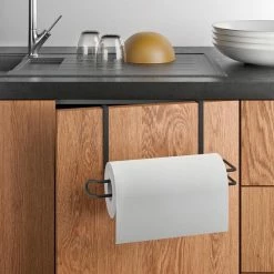 Tomado - Metaltex Tomado Metaltex Keukenrolhouder Zwart Hangend - Zwart - Ophangen Zonder Boren -BISSELL-Winkel 550x550 697