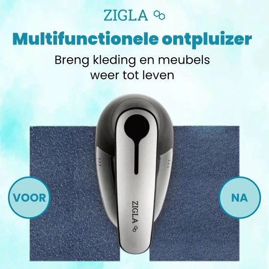 Zigla – Elektrische Pluizenverwijderaar - Ontpluizer – Oplaadbaar & Draadloos - Incl. 2 Extra Opzetstukken En Borstel 5 Zigla – Elektrische Pluizenverwijderaar - Ontpluizer – Oplaadbaar & Draadloos - Incl. 2 Extra Opzetstukken En Borstel - Afbeelding 3