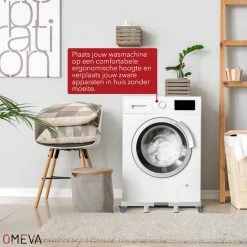 OMEVA® Wasmachine Verhoger Met Wielen- Verhoging Voor Wasmachine - Vaatwasser Koelkast Vriezer En Droger - Inclusief 4 Dempers - Verstelbaar - Wit - Wasmachine Ombouw -BISSELL-Winkel 550x550 808