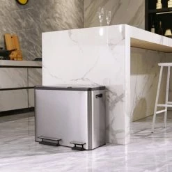 EKO EcoCasa Recycle Prullenbak - 30 + 15 L - Mat RVS 18 EKO EcoCasa Recycle Prullenbak - 30 + 15 L - Mat RVS -BISSELL-Winkel 550x550 830