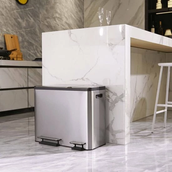 EKO EcoCasa Recycle Prullenbak - 30 + 15 L - Mat RVS 5 EKO EcoCasa Recycle Prullenbak - 30 + 15 L - Mat RVS - Afbeelding 3