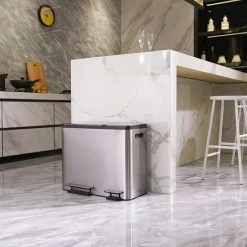 EKO EcoCasa Recycle Prullenbak - 30 + 15 L - Mat RVS 21 EKO EcoCasa Recycle Prullenbak - 30 + 15 L - Mat RVS -BISSELL-Winkel 550x550 831