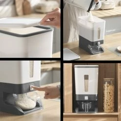ProSolve Rijst Dispenser - Bewaarpotten - Keuken Opslag - Dispenser Cornflakes, Granen, Snoep, Noten, Voedsel - Keuken Gadgets - Opbergdoos Met Deksel - Voorraadpotten - Opbergpotten - Rijst Bewaren - Black Friday 2022 Deals - Rijst Opbergdoos 10 Kg Opslag 12 ProSolve Rijst Dispenser - Bewaarpotten - Keuken Opslag - Dispenser Cornflakes, Granen, Snoep, Noten, Voedsel - Keuken Gadgets - Opbergdoos Met Deksel - Voorraadpotten - Opbergpotten - Rijst Bewaren - Black Friday 2022 Deals - Rijst Opbergdoos 10 Kg Opslag -BISSELL-Winkel 550x550 845