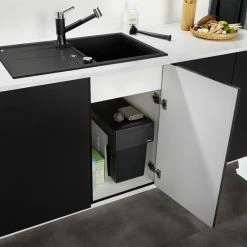 Blanco - Inbouw Prullenbak - 30 Liter Inhoud - Met 2 Compartimenten - Grijs 9 Blanco - Inbouw Prullenbak - 30 Liter Inhoud - Met 2 Compartimenten - Grijs -BISSELL-Winkel 550x550 876