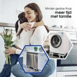 MM Brands Wasmachine Verhoger - Meubelroller - Meubelverplaatser - Met 4 Wielen -BISSELL-Winkel 550x550 927