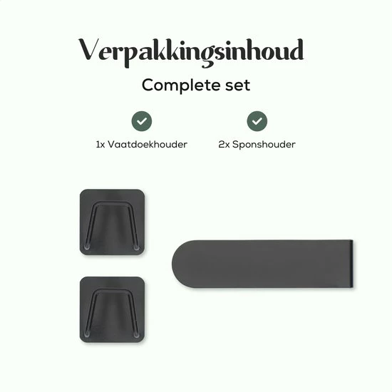 Cece Samuels® RVS Vaatdoekhouder Gootsteen – Gootsteenkast Organizer & Aanrecht Organiser - Incl. 2 Sponshouders 11 Cece Samuels® RVS Vaatdoekhouder Gootsteen – Gootsteenkast Organizer & Aanrecht Organiser - Incl. 2 Sponshouders - Afbeelding 9